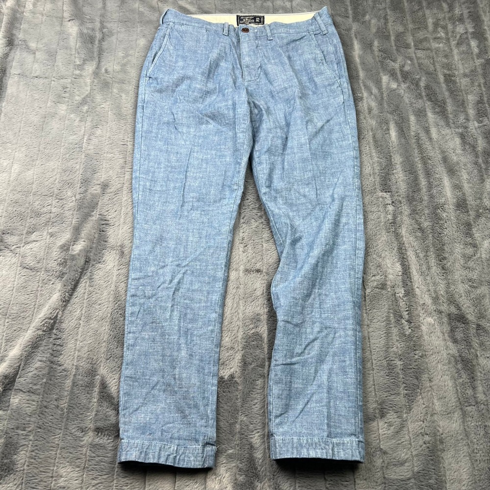 Abercrombie & Fitch Rustin Athletic Slim Stretch Pants Blue 29x30 12801